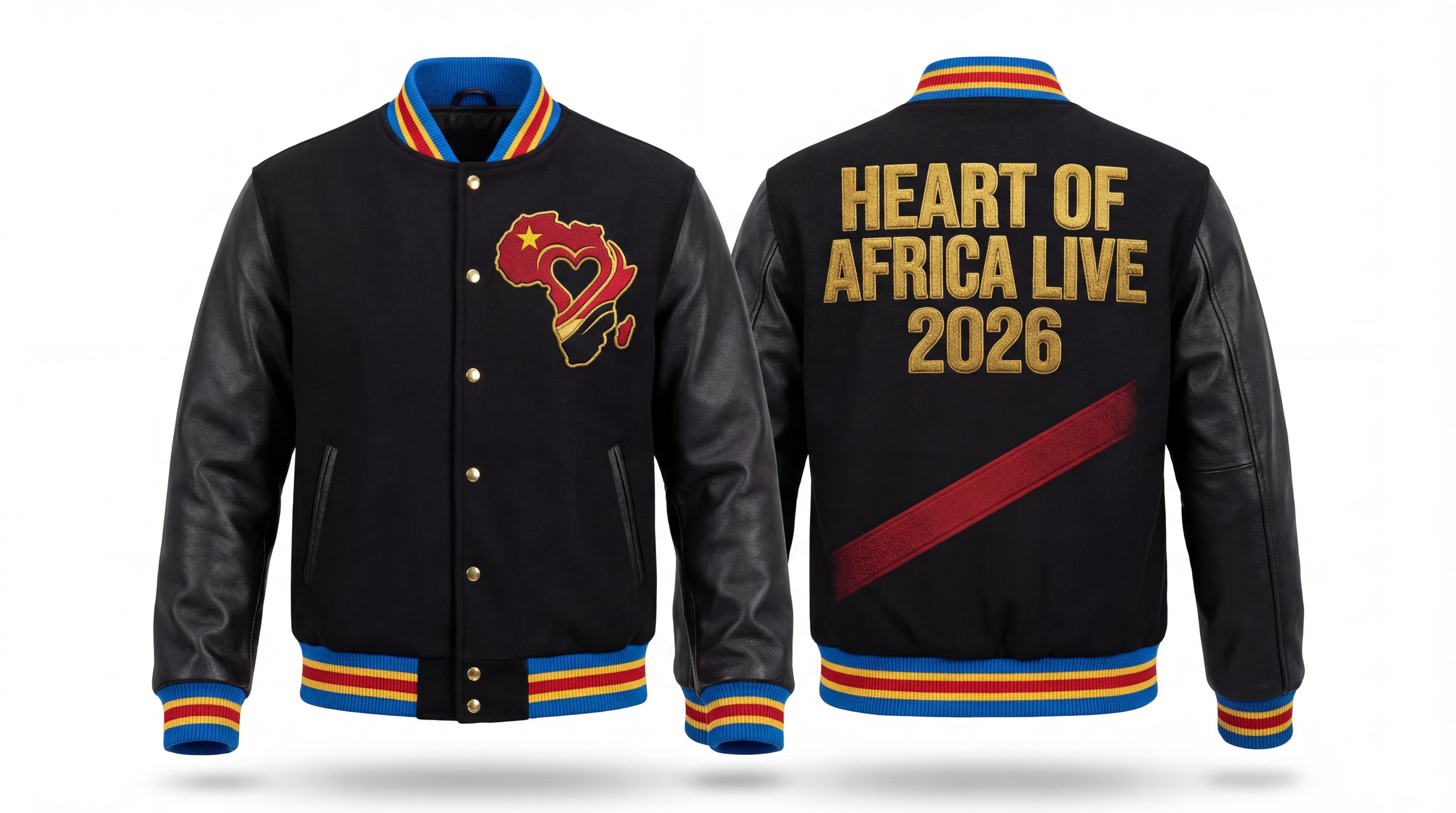 Heart of Africa Live Varsity Jacket